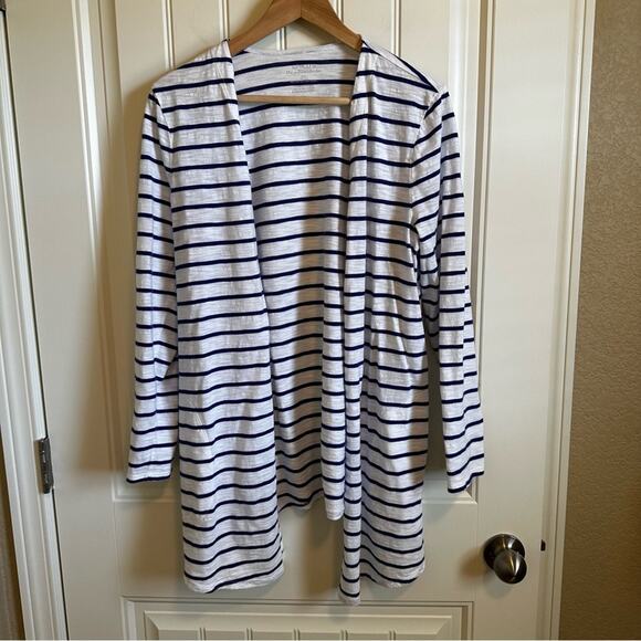 Chicos women’s sweater‎ size 1 white and blue - Picture 2 of 7